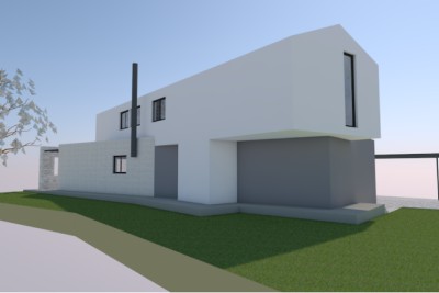 Poreč, Umgebung, Moderne Villa mit Pool in ruhiger Lage, 16 km vom Meer entfernt