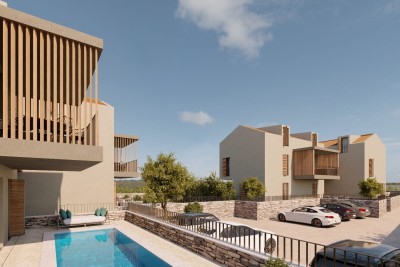 Poreč, Višnjan, Građevinsko zemljište za gradnju 8 stanova, 15 km od mora