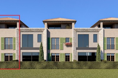 Poreč, dintorni, Casa finale in fila con giardino