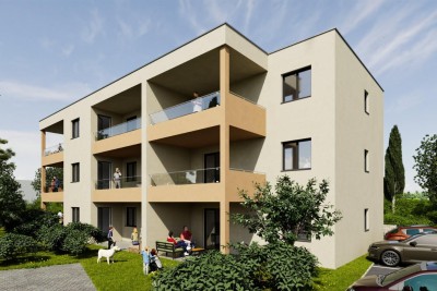 Poreč, okolica, Stan s dvije spavaće sobe u prizemlju s vrtom, 1 km od mora