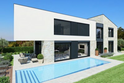 Poreč, dintorni, Villa di lusso con piscina e vista mare, a 5 km dal mare