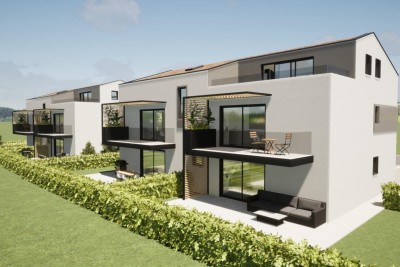 Poreč, okolí, luxusní byt v 1. patře 2,5 km od moře