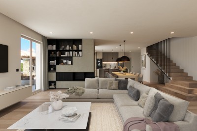 Grožnjan, okolí, nádherná vila s panoramatickým výhledem na moře a přírodu, 12 km od moře