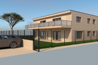 Poreč, Umgebung, Erdgeschosswohnung mit zwei Schlafzimmern und Garten, 2 km vom Meer entfernt