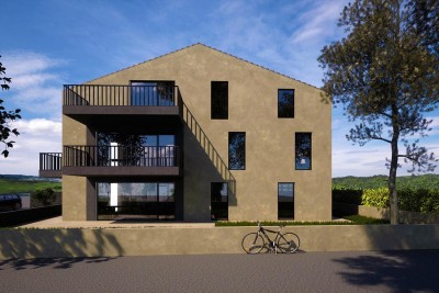 Poreč, Vrsar, okolica, Luksuzno stanovanje v pritličju s vrtom, 500 m od morja