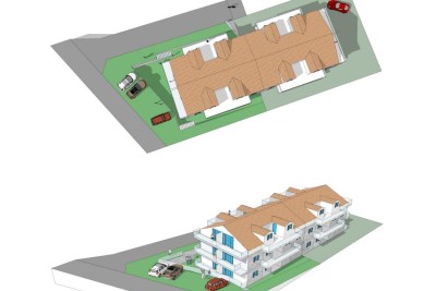 Poreč, Building land for the construction of a duplex 2 km from the sea