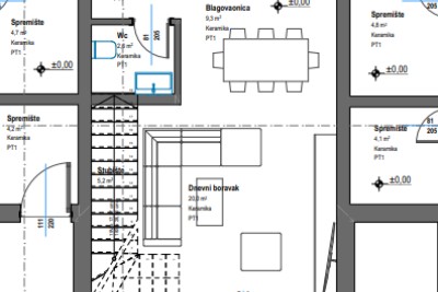 Poreč, okolí, Řadový dům se dvěma ložnicemi, 12 km od moře