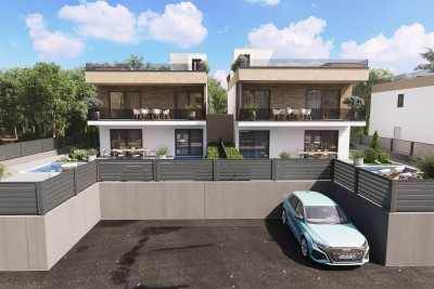 Novigrad, Surroundings, Modern Duplex House with Pool, 7 km from the Sea