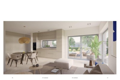 Poreč, okolí, Přízemní dům s bazénem na klidné lokaci, 5 km od moře