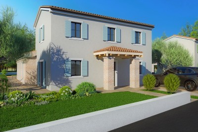 Poreč, dintorni, Splendida casa con piscina e vista mare, a 8 km dal mare