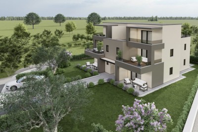 Poreč, Surroundings, Luxury Two-Story Apartment with Sea View, 3 km from the Sea