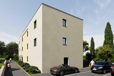 Poreč, okolica, Stan s dvije spavaće sobe u prizemlju s vrtom, 1 km od mora