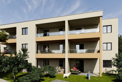 Poreč, okolica, Stan s dvije spavaće sobe u prizemlju s vrtom, 1 km od mora