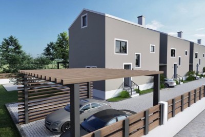 Poreč, okolica, Kuća na kraju niza s bazenom na mirnoj lokaciji 11 km od mora