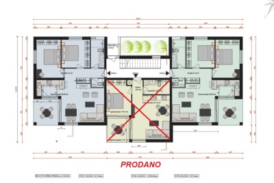 Poreč, okolica, Luksusowy apartament na parterze z ogrodem, 4 km od morza