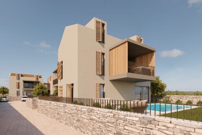 Poreč, Višnjan, Građevinsko zemljište za gradnju 8 stanova, 15 km od mora