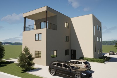 Poreč, okolica, Stan na 1. nadstropju novogradnje, 3 km od morja