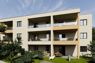 Poreč, okolica, Stan s dvije spavaće sobe u prizemlju s vrtom, 1 km od mora