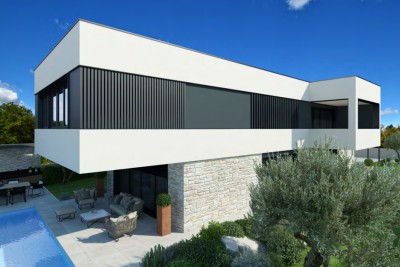 Poreč, dintorni, Villa di lusso con piscina e vista mare, 5 km dal mare