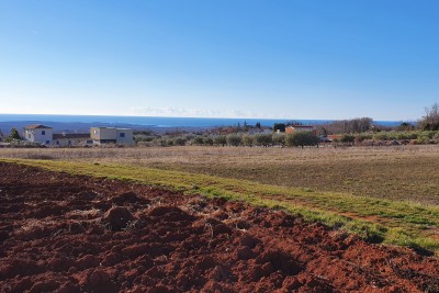 Poreč, dintorni, Terreno edificabile con vista mare e permesso di costruzione