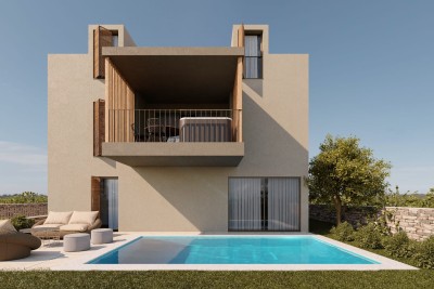 Poreč, Višnjan, Građevinsko zemljište za gradnju 8 stanova, 15 km od mora