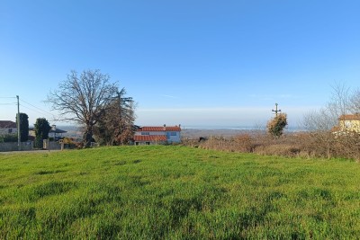 Poreč, dintorni, Terreno edificabile con permesso di costruzione e vista mare