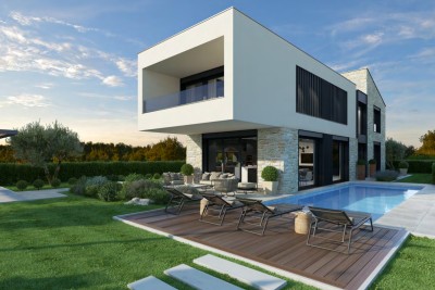 Poreč, dintorni, Villa di lusso con piscina e vista mare, a 5 km dal mare