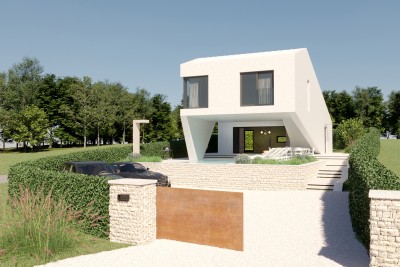 Moderna arhitektonska vila s bazenom, Sveti Petar u Šumi