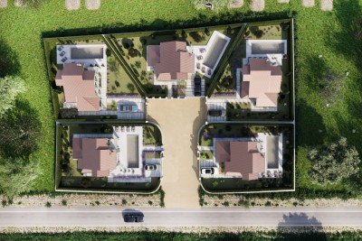 Poreč, Tinjan, okolica, Hiša s bazenom v ekskluzivnem kompleksu, 20 km od morja