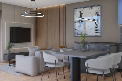 Poreč, okolí, Byty v moderní budově ve výstavbě, 3 km od moře